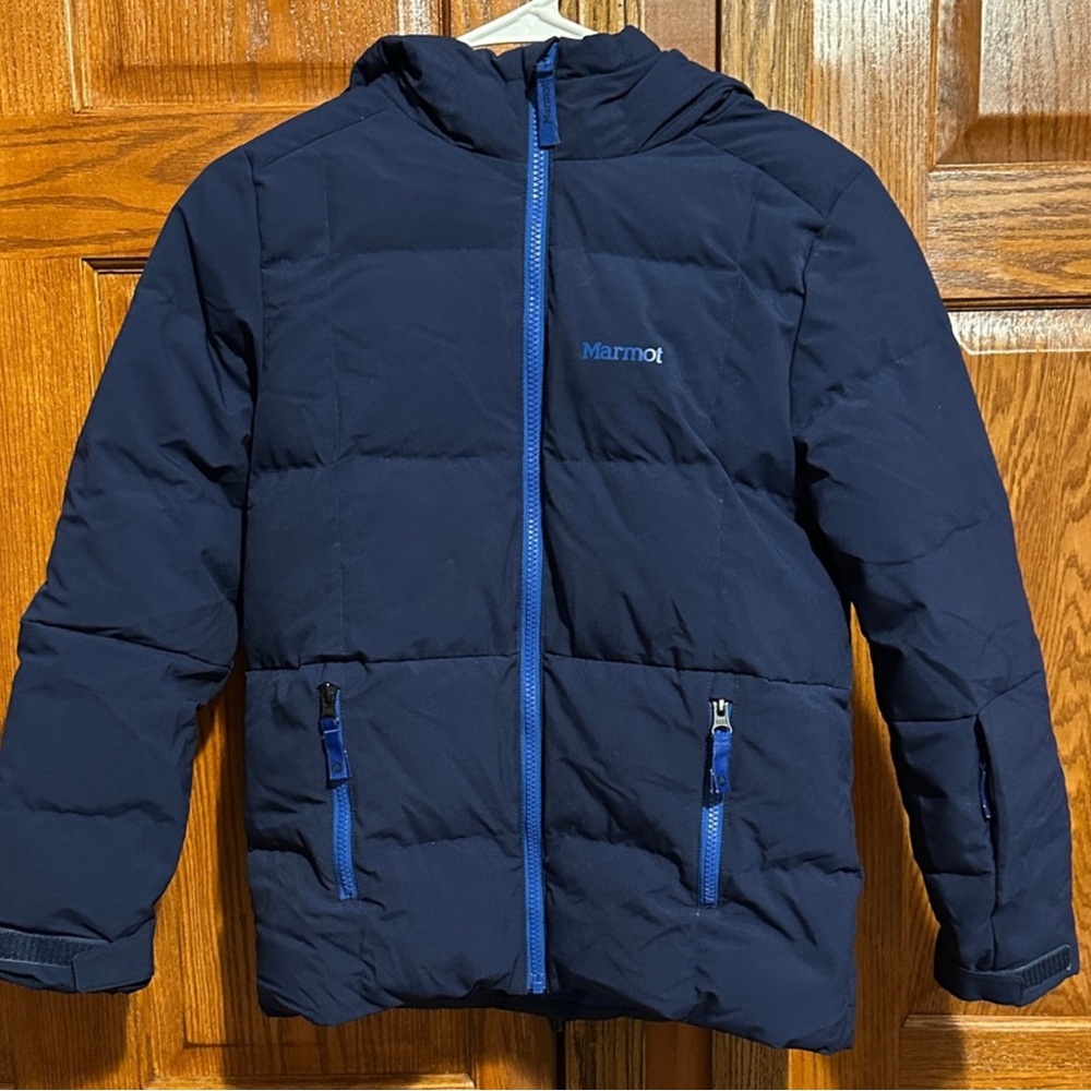Kids Marmot 700 Down Waterproof Jacket + Free Dry Fit Shirts